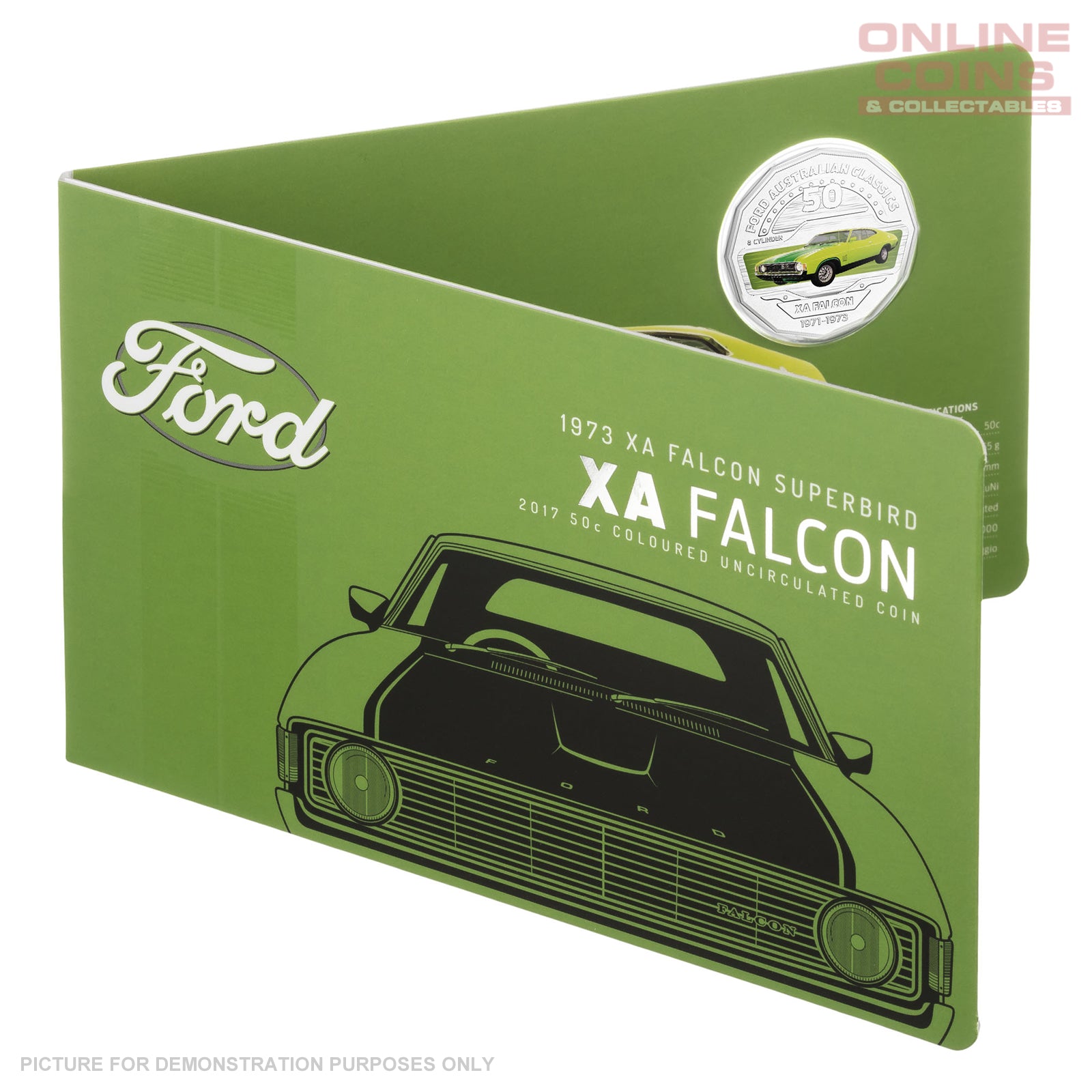 2017 Royal Australian Mint Ford Classics 50c Coin In Card - XA Falcon